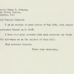 Letter: 1950 May 27