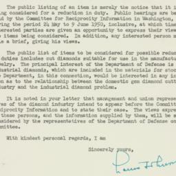 Letter: 1950 June 1