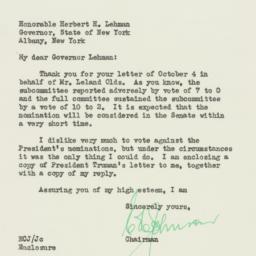 Letter: 1949 October 12