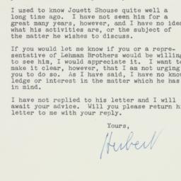 Letter: 1961 May 19