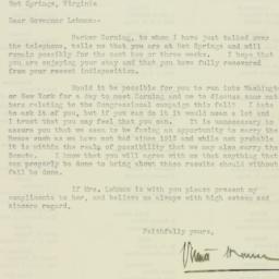 Letter: 1930 July 17