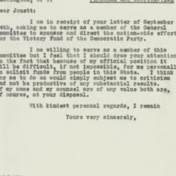Letter: 1931 September 30