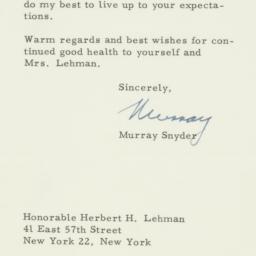Letter: 1957 March 4
