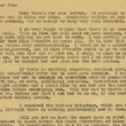 Letter: 1930 August 1