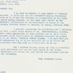 Letter: 1937 February 26
