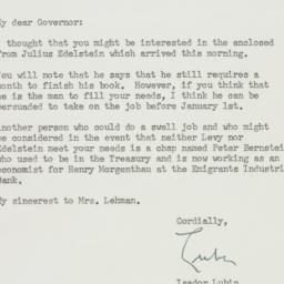 Letter: 1949 December 5