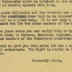 Letter: 1954 July 6