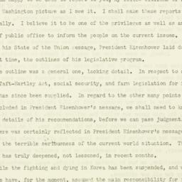 Press Release: 1954 January 17