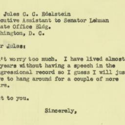 Letter: 1953 September 9