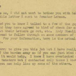 Letter: 1954 July 12