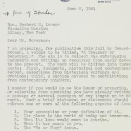 Letter: 1941 June 6