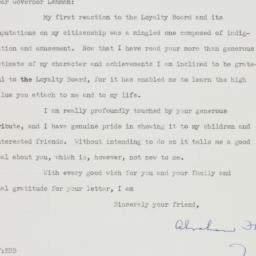 Letter: 1948 October 29