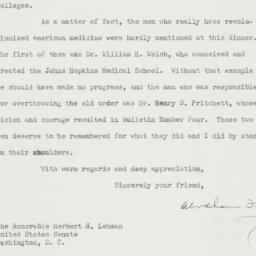 Letter: 1956 May 1