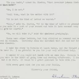 Letter: 1948 November 16