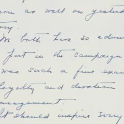 Letter: 1938 November 9