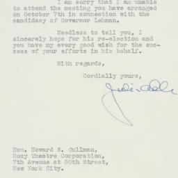 Letter: 1936 October 1