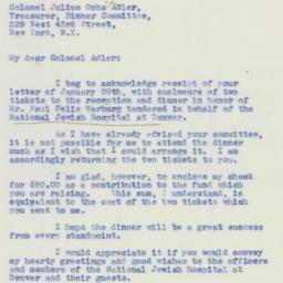 Letter: 1940 January 30