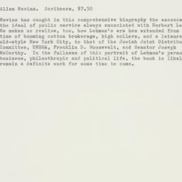 Ephemera: n.d.