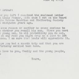 Letter: 1963 June 1
