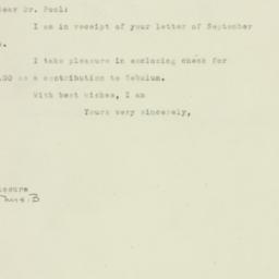 Letter: 1947 September 29