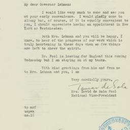 Letter: 1938 June 10