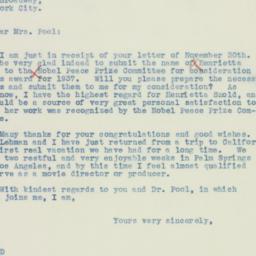 Letter: 1936 December 4
