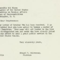 Letter: 1946 October 9