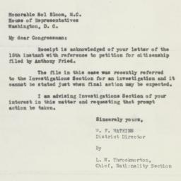 Letter: 1948 July 20