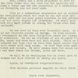 Letter: 1955 August 26