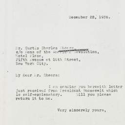 Letter: 1936 December 22