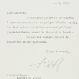 Letter: 1935 May 7