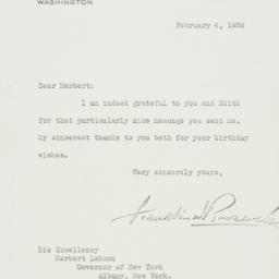 Letter: 1936 February 4
