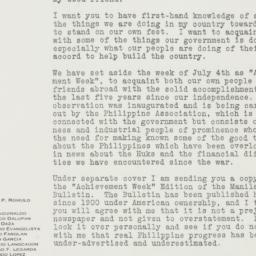 Letter: 1951 July 4
