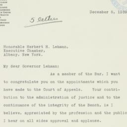 Letter: 1939 December 5