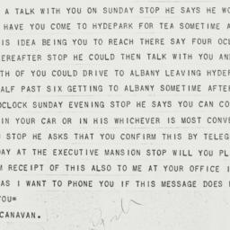 Telegram: 1931 August 21
