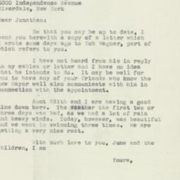 Letter: 1953 November 20