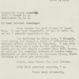 Letter: 1953 March 6
