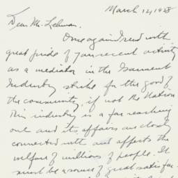 Letter: 1958 March 12