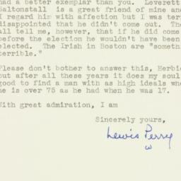 Letter: 1954 December 6