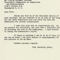 Letter: 1952 October 30