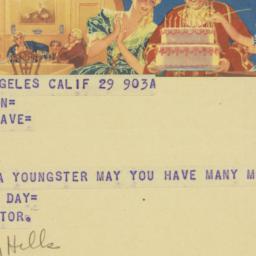 Letter: 1948 March 29