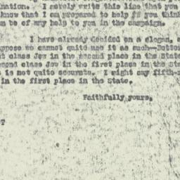 Letter: 1929 October 4