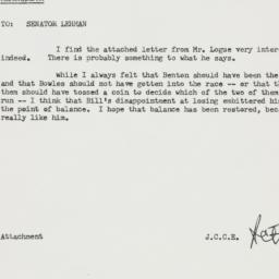 Memorandum: 1958 September 23