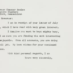 Letter: 1949 July 20