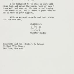 Letter: 1960 December 22