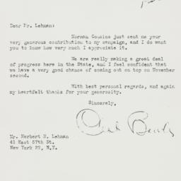 Letter: 1948 October 29