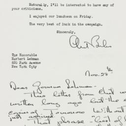 Letter: 1946 November 28