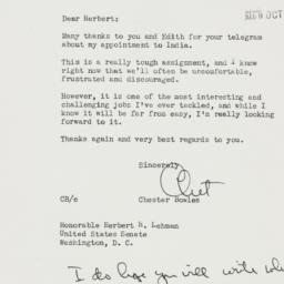 Letter: 1951 September 28