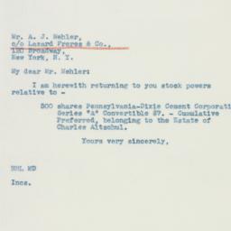Letter: 1940 November 7