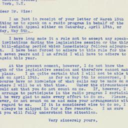 Letter: 1940 March 15
